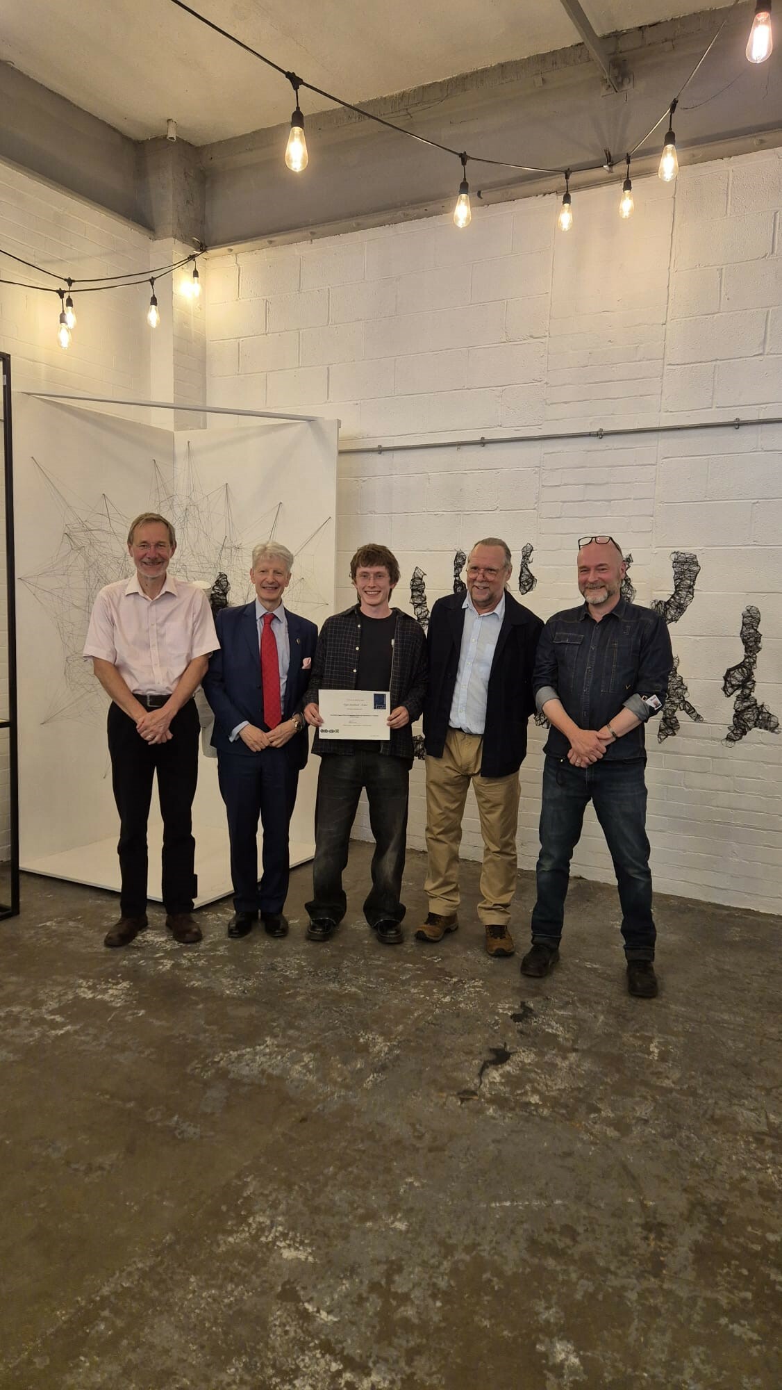 Sheffield Assay Office prizegiving to SHU student Tyler Stothard-Asher