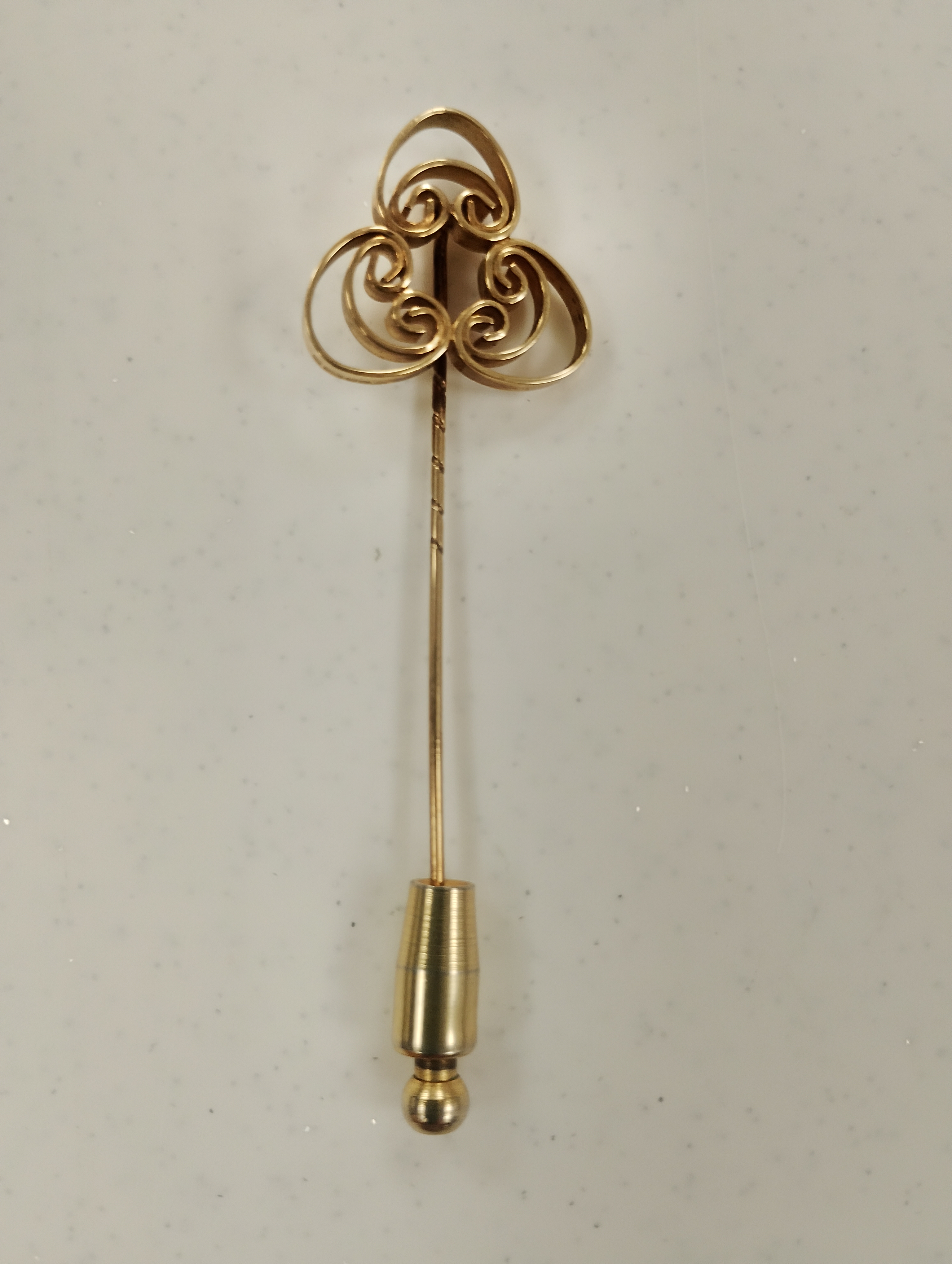 9ct gold stick pin | Sheffield Assay Office