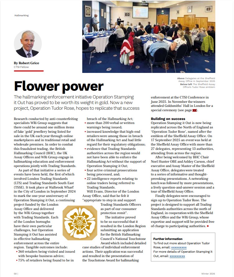 Sheffield Assay Office - Operation Tudor Rose